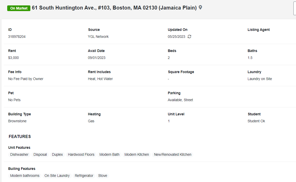 61 South Huntington Ave. - Jamaica Plain