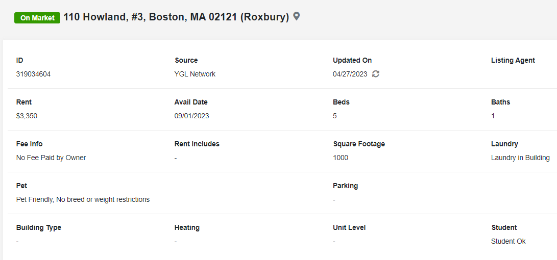 110 Howland St. - Roxbury