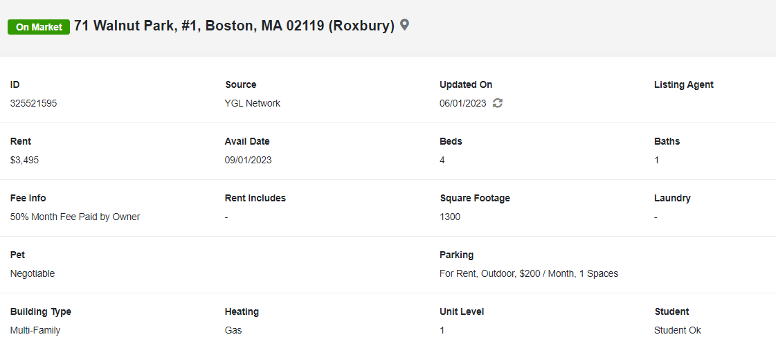 71 Walnut Park - Roxbury